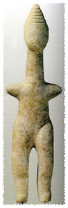 A statue in the museum of Naxos